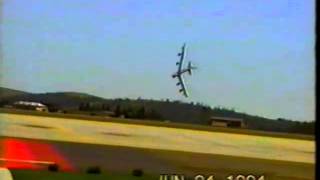 1994 Crash of a B 52 at Fairchild Air Force Base RIP [upl. by Perni]