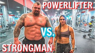 Strongman VS Powerlifter Ft Stefi Cohen [upl. by Laural]