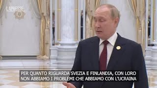 Putin «Se la Nato invierà truppe in Finlandia e Svezia risponderemo» [upl. by Nauht]