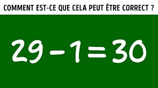 10 CasseTêtes Mathématiques Qui te Laisseront Perplexe [upl. by Siseneg951]