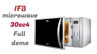 How to use IFB microwave 30sc4 full demo 🌞🌞🌞 [upl. by Haimrej888]