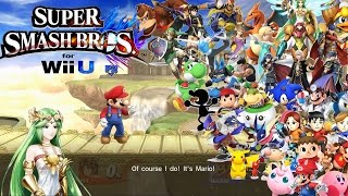 All Palutenas Guidances  Super Smash Bros Wii U 60fps 1080p [upl. by Llewen]