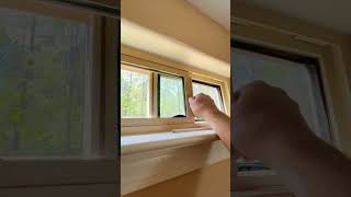 Removing the sash to repair the glass on a vinyl window shorts [upl. by Einna]