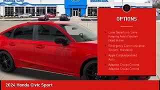 2024 Honda Civic Schlossmann Honda City Inventory 41413 [upl. by Adela]