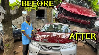 TRANSFORMING AN ACCIDENTAL LEXUS ES 350 WHOLE AGAIN [upl. by Atinid258]