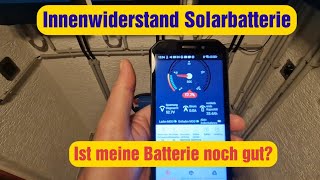 Innenwiderstand Solarbatterie messen ermitteln [upl. by Dodwell400]