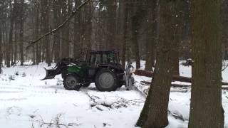 Forst Valtra 6400 und Farmi 75 [upl. by Medeah]