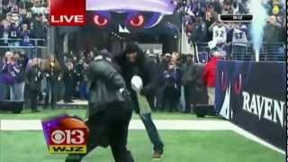 Ray Lewis Dances For Final Time At MampT Bank Stadium Super Bowl XLVII Victory Rally [upl. by Aubreir]