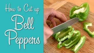 How To Cut Bell Peppers  Hilah Cooking  Learn To Cook Series [upl. by Ellesig]