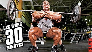 Phil Heath’s Brutal 30Min Monster Leg Building Workout [upl. by Kcirdahc]