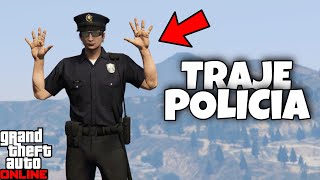 COMO CONSEGUIR EL TRAJE DE POLICÍA 🚔 EN GTA V ONLINE PARA Ps4Xbox OnePC 2021 [upl. by Letsou]