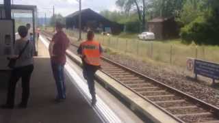 Polizeieinsatz wegen verirrtem Velofahrer Bahnhof Wiesendangen Switzerland [upl. by Verna792]