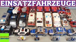 Playmobil Einsatzfahrzeuge Mega Sammlung Feuerwehr Polizei seratus1 [upl. by Mcmahon]