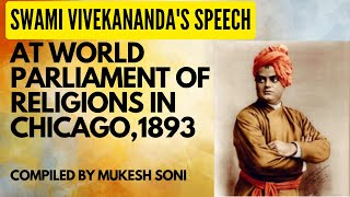 Swami Vivekanandas Speech at Chicago in 1893 [upl. by Chico71]