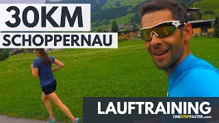 Lauftraining  30 KM langsamer Dauerlauf  Schoppernau [upl. by Aisereht274]