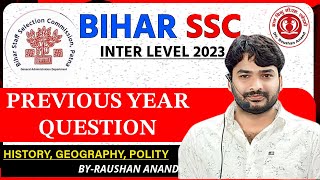 Bihar SSC Inter Level Previous Year Question By Raushan Anand  Gyan Bindu GS Academy biharssc [upl. by Ahsilra515]