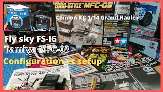 Fly sky FSi6 amp Tamiya MFC03  configuration  setup  Led [upl. by Baggs692]