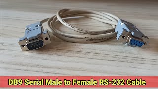 How to make DB9 Serial Male to Female RS232 Cable [upl. by Adnilem334]