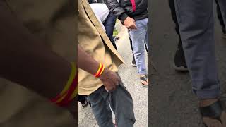 Road accident man with car accident in Hebbal Banglore youtube please suportme subscribe shere [upl. by Adnohsat]