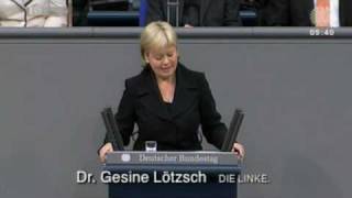 Gesine Lötzsch DIE LINKE Menschen vor Spekulanten  Taliban in Nadelstreifen  schützen [upl. by Aidin144]