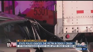 Semi underride crash on I65 kills woman [upl. by Hadsall]