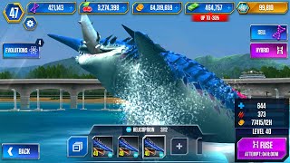 UNLOCK HELICOPRION VS DEINOTHERIUM MAX X3 LEVEL 40  HT GAME [upl. by Oigimer]