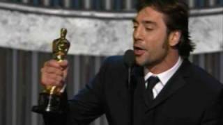 Javier Bardem winning Best Supporting Actor 80th Oscars 2008 [upl. by Solotsopa]