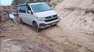 VW Van Takes on Ngkala at Fraser Island quotThe Godfather of Shredquot Blake Wilkie would be proud [upl. by Sadinoel]