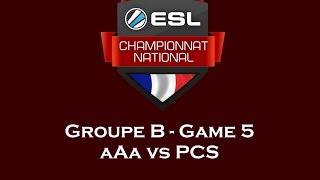 ECN 2015  Phase de groupe  Groupe B  Game 5  aAa vs PCS [upl. by Lore556]