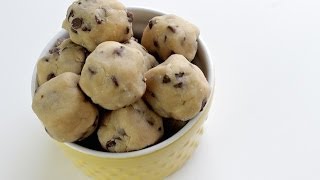 How To Make Cookie Dough Bites  No Bake Recipe amp 7 Ingredients ONLY [upl. by Yrol536]