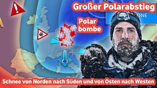 ❄️🥶wetter  Starker Schneefall und Polarfrost in ganz Deutschland [upl. by Flieger]