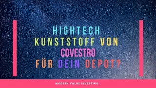 Covestro  Unternehmensanalyse  Modern Value Investing [upl. by Andreana]