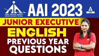 AAI Junior Executive Previous Year Questions  English by Pratibha Mam [upl. by Annohsed]