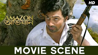 মৃত্যুর মুখোমুখি  Amazon Obhijaan  Dev  Kamaleswar  Movie Scene  SVF [upl. by Eki122]