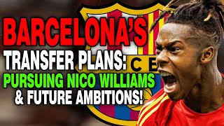 Barcelonas Transfer Drama Nico Williams Dani Olmo amp Xavis Ambitious Squad Plans for 2025 [upl. by Lissi94]