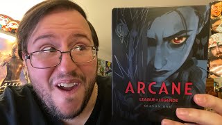 Arcane Season 1 4K Steelbook Jinx Cover UNBOXING [upl. by Eilyk]