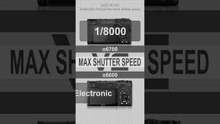 Sony a6700 vs a6600 Shorts [upl. by Kerman133]