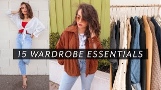 HOW TO BUILD YOUR DREAM WARDROBE WITH BASICS  15 STYLE STAPLES [upl. by Eeryt]