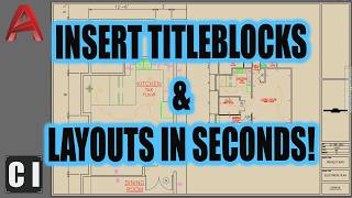 How To Insert a TITLEBLOCK in AutoCAD like a PRO [upl. by Branca488]