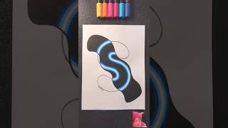 S letter nion Drawing shortsfeed shortvideo subscribe drawing art [upl. by Robyn]