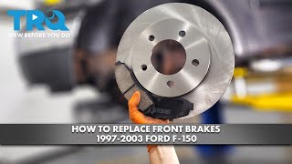 How to Replace Front Brakes 19972003 Ford F150 [upl. by Adnauqahs]