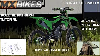 FULL IN DEPTH SUSPENSION TUTORIAL EP1 KX250F  MXBIKES [upl. by Salamanca]