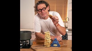 1912 Stilton® Cheese Cracker Tower  Marco Pierre White Recipe [upl. by Aifas191]