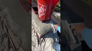 Chimney Crown Repair 🗿construction satisfying roofing chimney repair r [upl. by Nenerb]