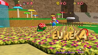 Super Mario 64 Eureka WideScreen Course 1 Vibrant Vally Complete Gameplay Android [upl. by Winter995]