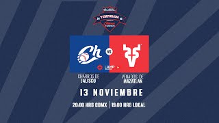 Charros vs Venados  13 Noviembre Juego 2 LAMP 24 25 [upl. by Airdnal]