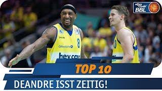 DeAndre isst zeitig  MagentaSport Top 10  easyCredit Basketball Bundesliga [upl. by Einehpets98]