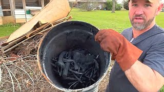 How to Make a BioChar Retort Kiln  Make Charcoal at Home [upl. by Eeliah]