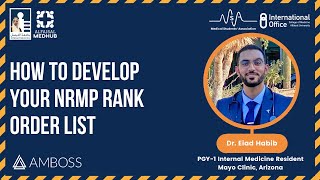 How to Develop Your NRMP Rank Order List  Talk by Dr Eiad Habib [upl. by Rayford]