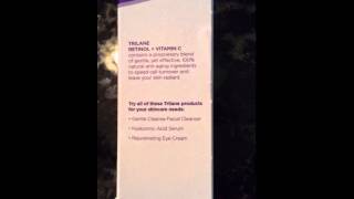 Trilane Retinol  Vitamin C AntiAging Moisturizer Review Trilane Beauty Skincare [upl. by Healion]